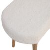 Cream Boucle Nordic Bench - Image 5