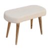 Cream Boucle Nordic Bench - Image 6