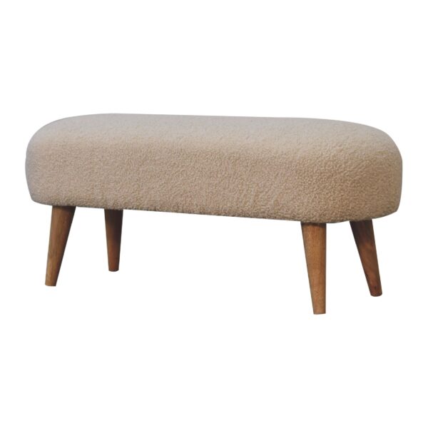 Boucle Hallway Bench - Image 2