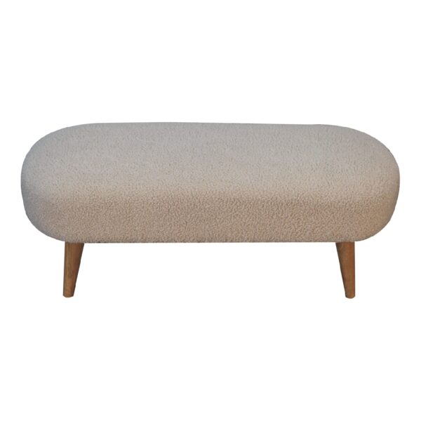 Boucle Hallway Bench - Image 4