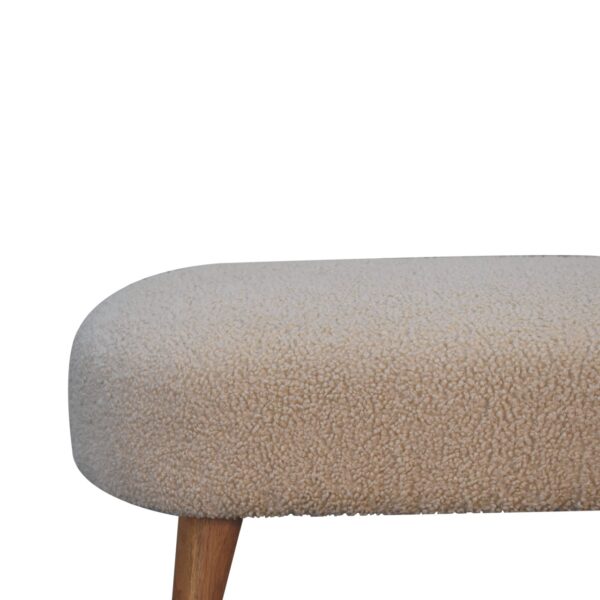 Boucle Hallway Bench - Image 5