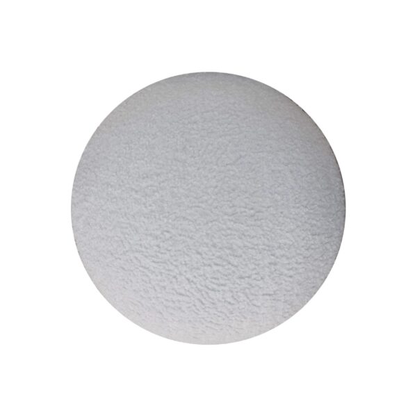 White Boucle Mushroom Footstool - Image 5