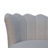 White Boucle Swivel Chair - Image 5