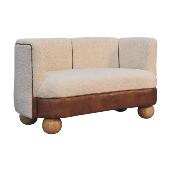 Boucle Cream Buffalo Small Sofa - Image 2