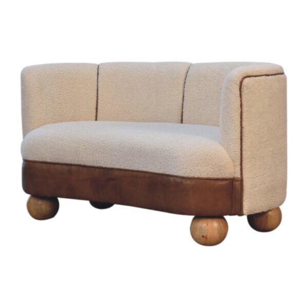 Boucle Cream Buffalo Small Sofa - Image 3
