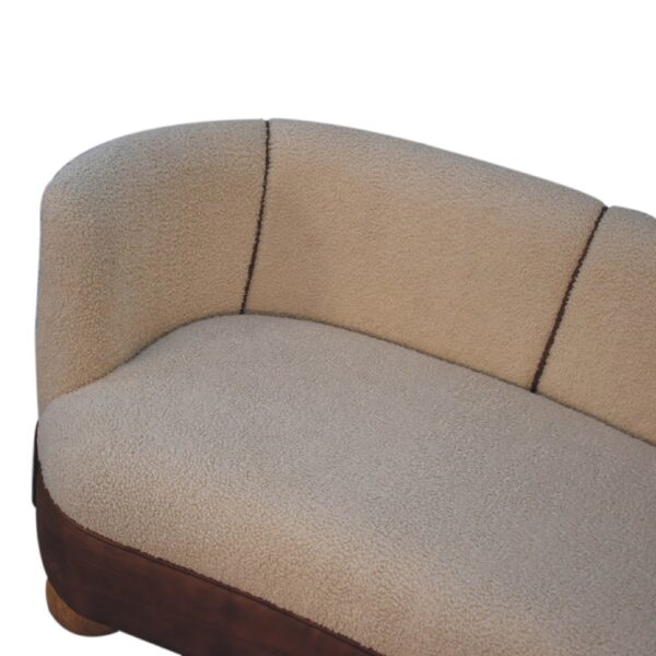 Boucle Cream Buffalo Small Sofa - Image 4