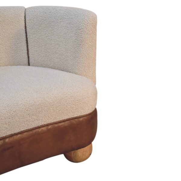 Boucle Cream Buffalo Small Sofa - Image 5