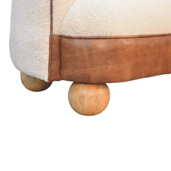 Boucle Cream Buffalo Small Sofa - Image 7