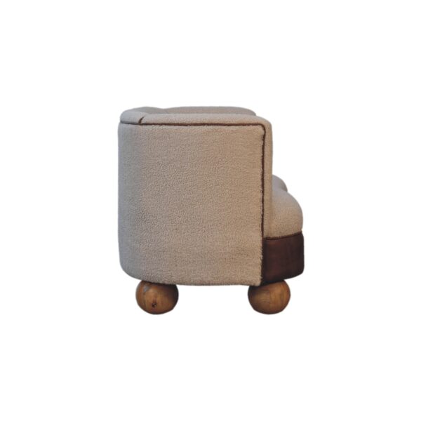 Boucle Cream Buffalo Small Sofa - Image 8