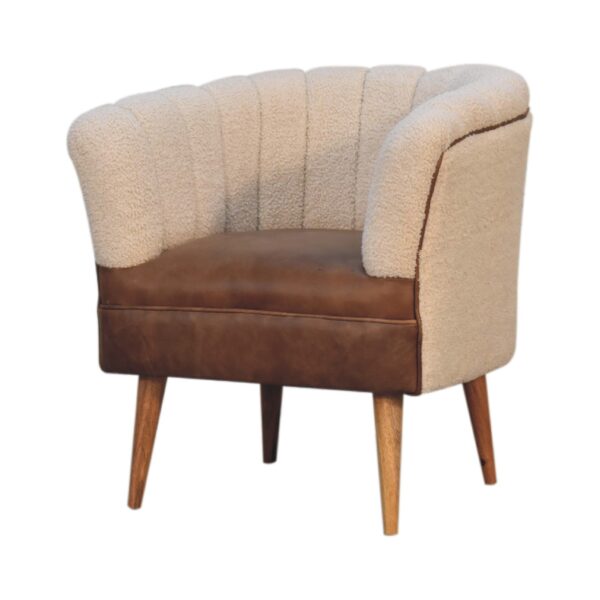 Boucle Cream Buffalo Armchair - Image 2