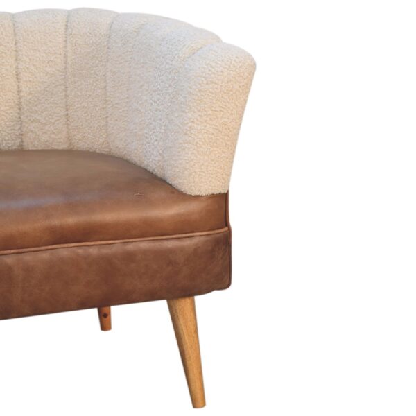 Boucle Cream Buffalo Armchair - Image 6