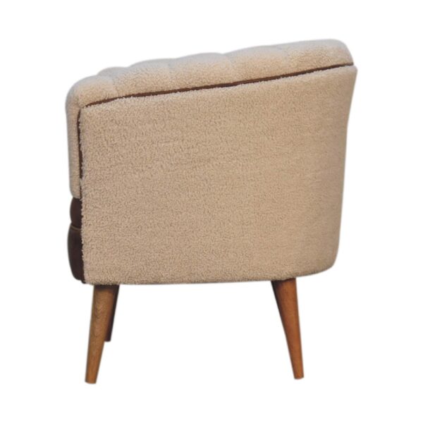 Boucle Cream Buffalo Armchair - Image 8