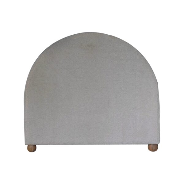 Cream Boucle Double Bed - Image 9