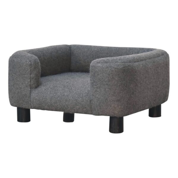Mini Battleship Tweed Pet Sofa Bed - Image 2