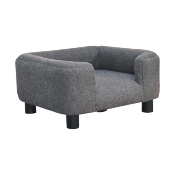 Mini Battleship Tweed Pet Sofa Bed - Image 3