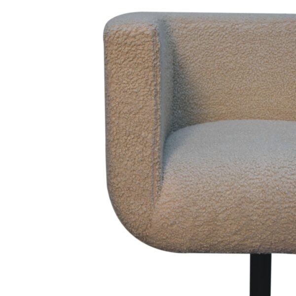 Cream Boucle Swivel Chair - Image 4