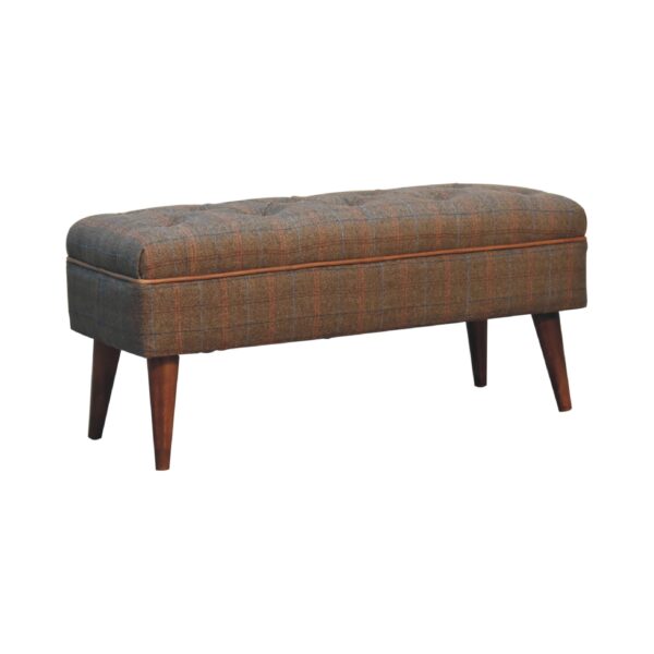 Multi Tweed Buffalo Pipe Bench - Image 2