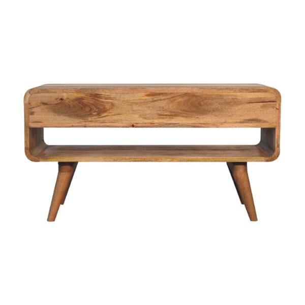Reverse Curve Oak-ish Media Unit - Image 9