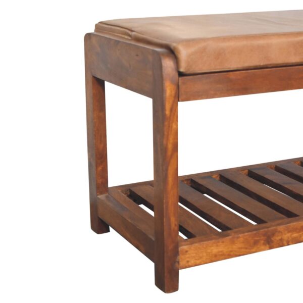 Buffalo Slatted Hallway Bench - Image 5