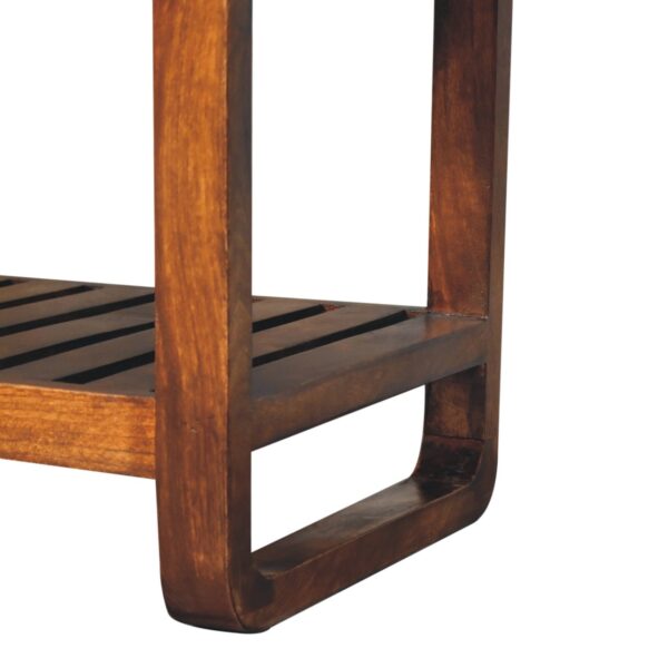 Small Buffalo Slatted Hallway Bench - Image 7