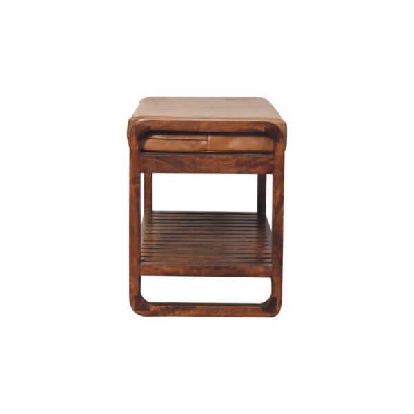 Small Buffalo Slatted Hallway Bench - Image 8