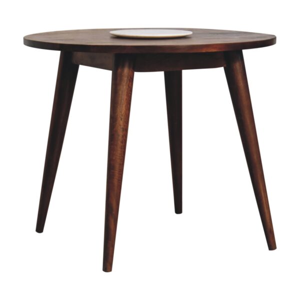 Chestnut Round Nordic End Table - Image 2