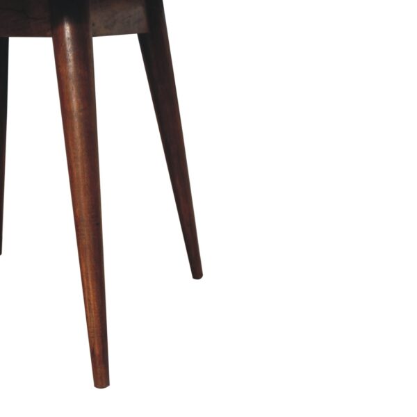 Chestnut Round Nordic End Table - Image 6