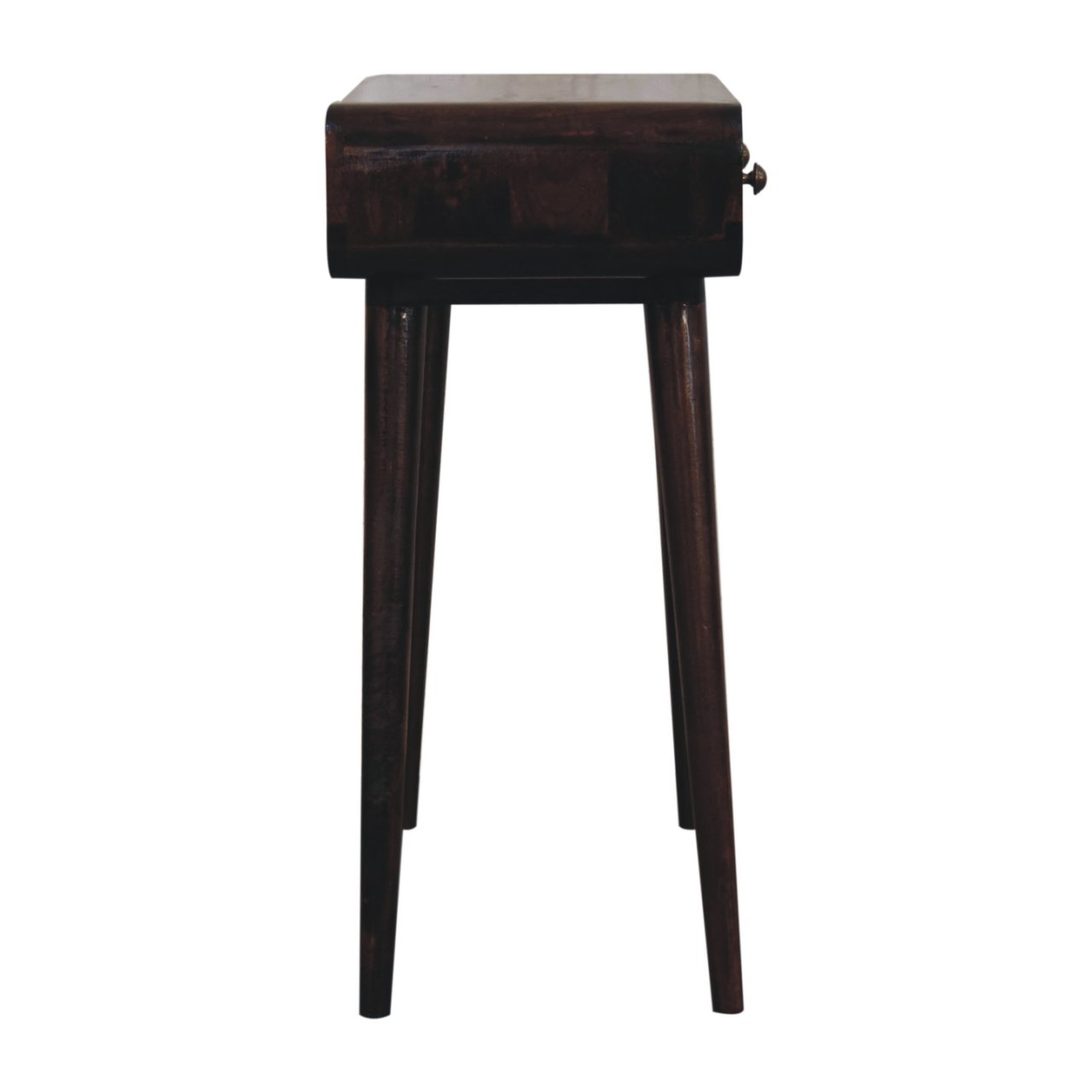 California Walnut Curved Hallway Table - Image 8