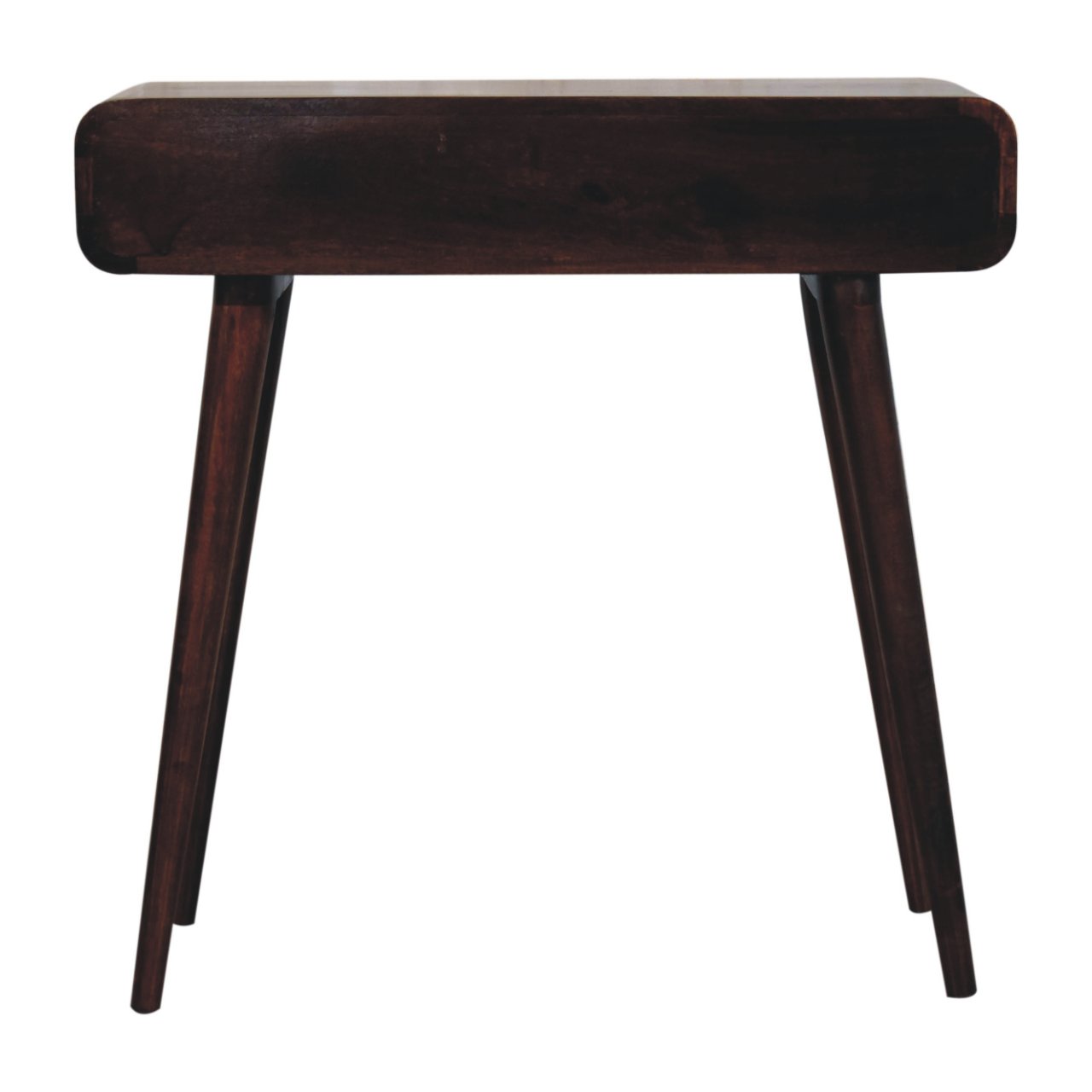 California Walnut Curved Hallway Table - Image 9