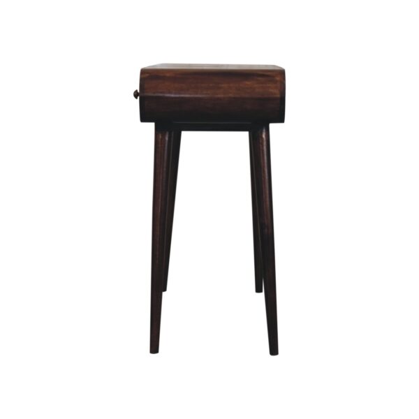California Walnut Dressing Table with Foldable Mirror - Image 9