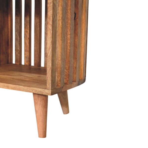 Slatted Oak-ish Bench with 3 slots - Image 6