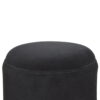 Black Velvet Nordic Style Footstool - Image 3