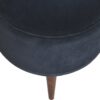 Black Velvet Nordic Style Footstool - Image 7