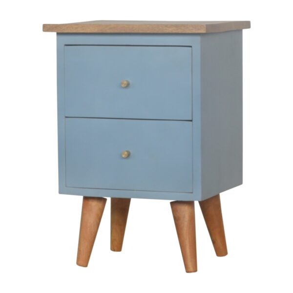 Blue Hand Painted Bedside - Image 7