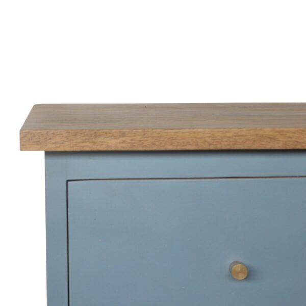 Blue Hand Painted Bedside - Image 6
