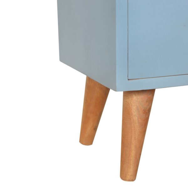 Blue Hand Painted Bedside - Image 4