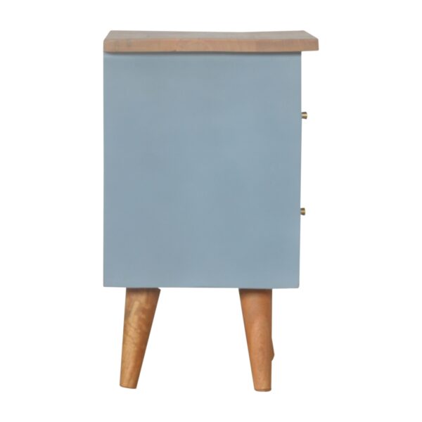 Blue Hand Painted Bedside - Image 2