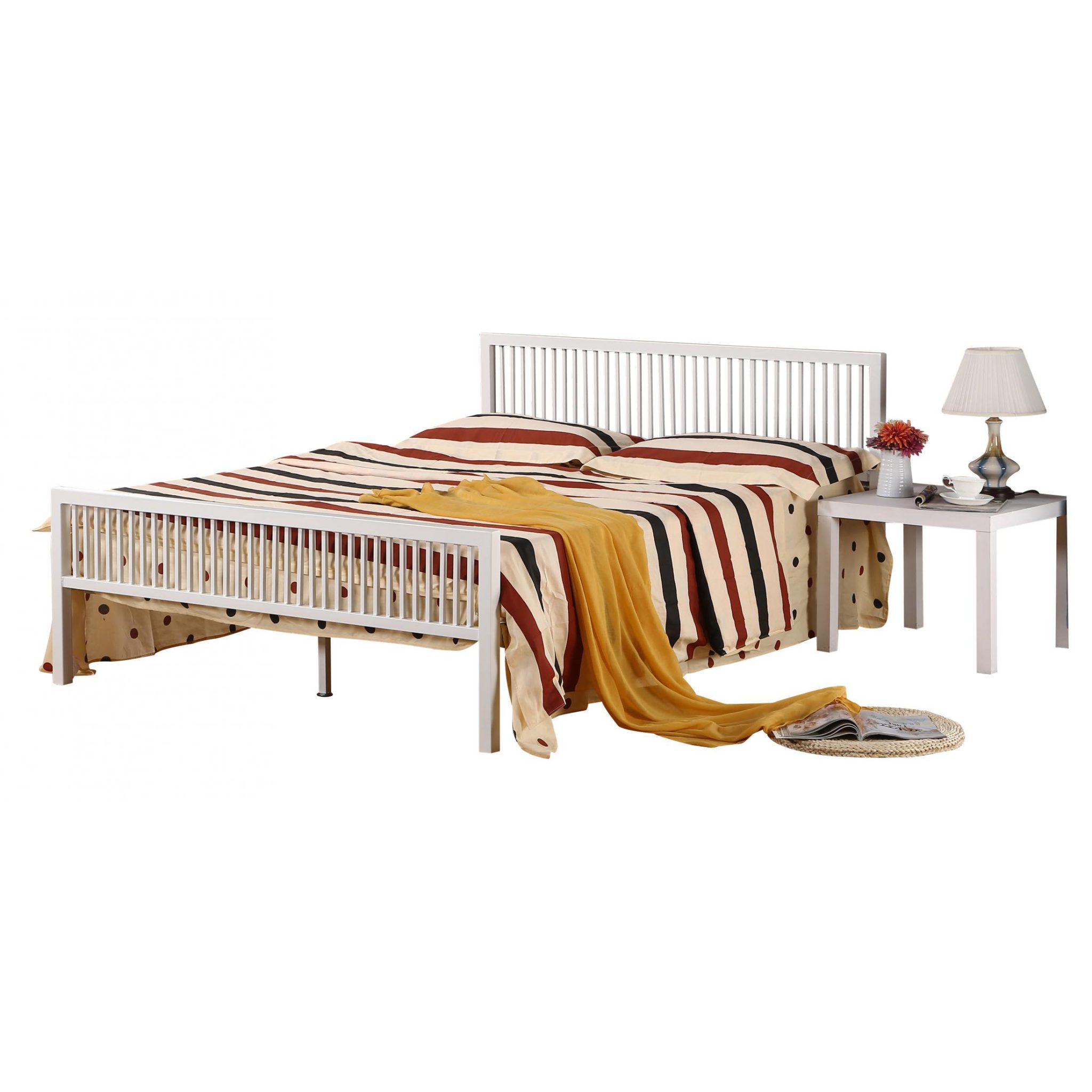Karachi Double Bed White - Image 2