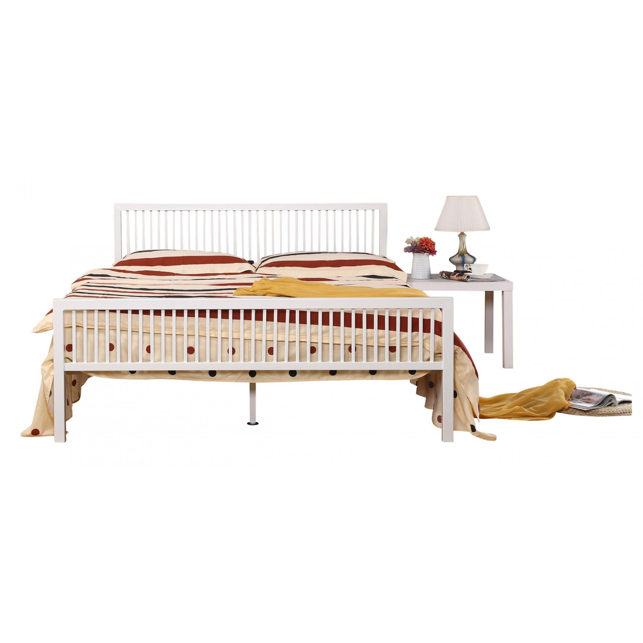 Karachi Double Bed White