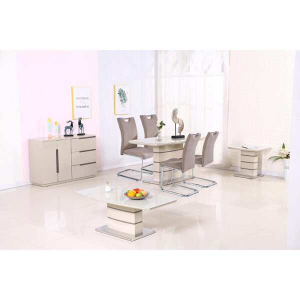 Knightsbridge Lamp Table with Glass Top - Image 2