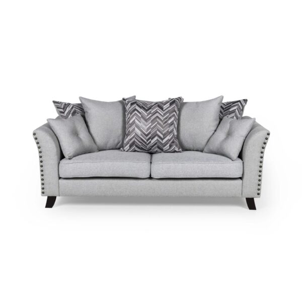 Linton Fabric Sofa 3S Grey - Image 2