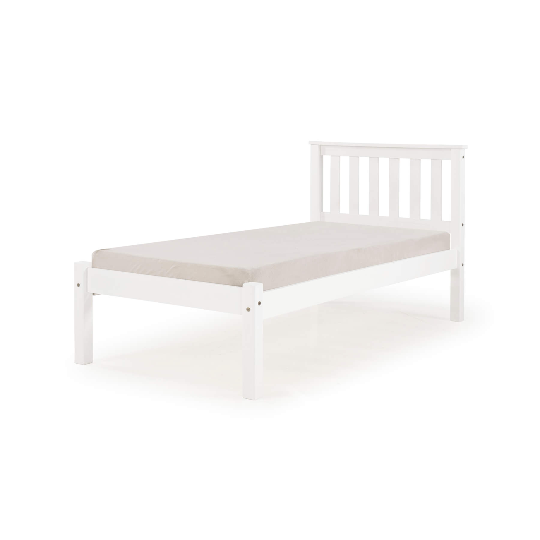 Manila Pine Single Bed in White – Clean, Solid & Built to Last - Image 2