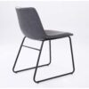 Meadow PU Dining Chair Black & Grey (2s) - Image 2