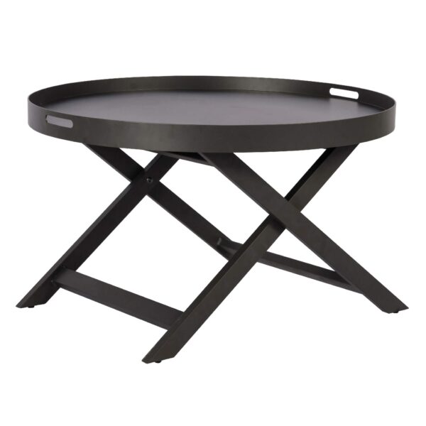 Meridon Metal Coffee Table Grey - Image 2