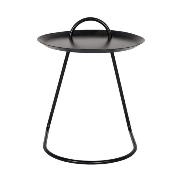 Monroe Metal Lamp Table Black - Image 2