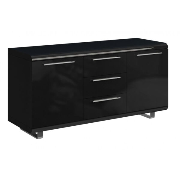Newline High Gloss Sideboard Large 2 Doors & 3 Drawers - White