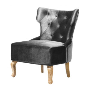 Norton Velvet Chair  (2s) - Grey