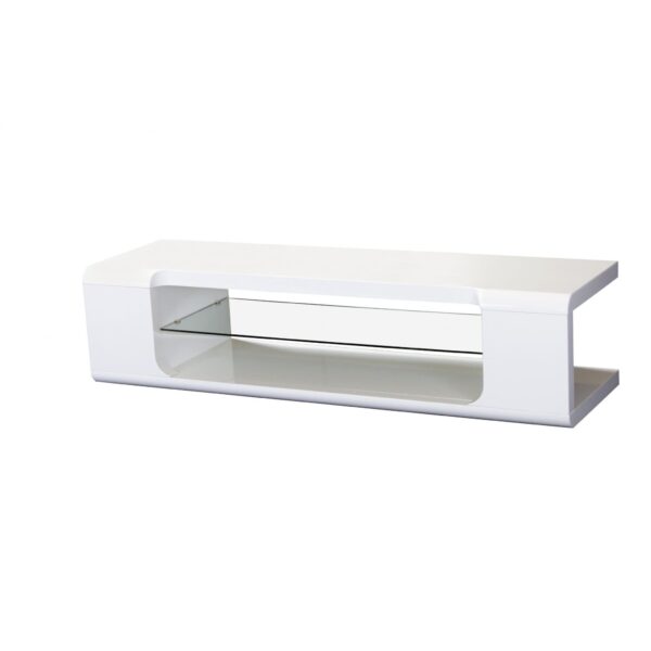 Parker High Gloss TV Cabinet - White