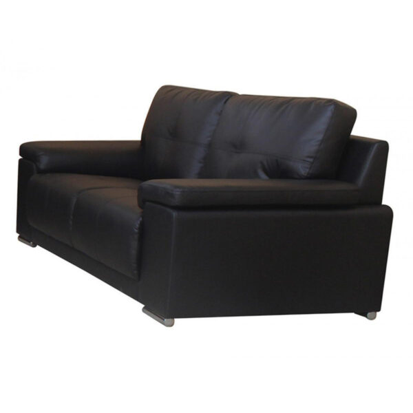 Ranee Bonded Leather & PU 2 Seater - Black