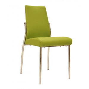 Renzo PU Chairs Chrome - Green